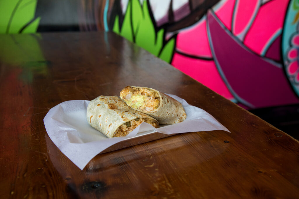 Burrito at Señor Taps